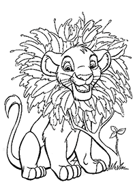 the lion king coloring pages - page 4
