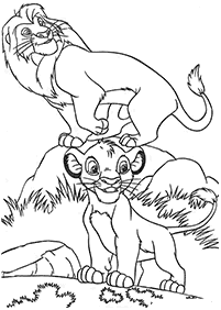 the lion king coloring pages - page 7
