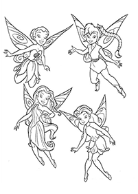 tinkerbell coloring pages - page 45