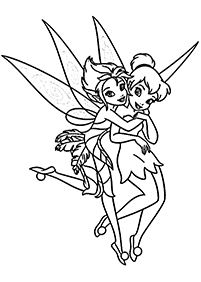 tinkerbell coloring pages - page 7