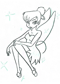 tinkerbell coloring pages - page 76