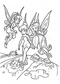 tinkerbell coloring pages - page 79