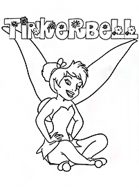 tinkerbell coloring pages - page 84