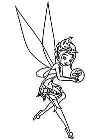 tinkerbell coloring pages - page 9