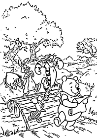 Winnie the Pooh coloring pages - page 89