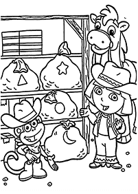 dora coloring pages - page 103