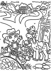 dora coloring pages - page 105