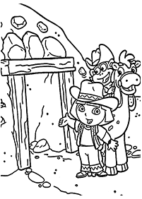 dora coloring pages - page 107