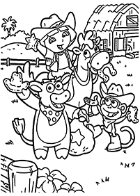 dora coloring pages - page 109