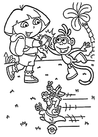 dora coloring pages - page 11