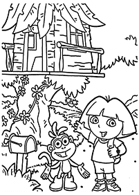 dora coloring pages - page 110