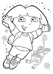 dora coloring pages - page 119