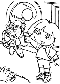 dora coloring pages - page 121