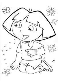 dora coloring pages - page 123