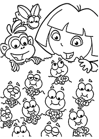 dora coloring pages - page 127