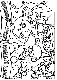 dora coloring pages - page 130