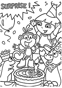 dora coloring pages - page 131