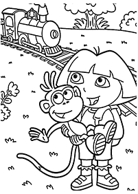 dora coloring pages - page 132