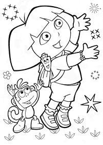 dora coloring pages - page 133