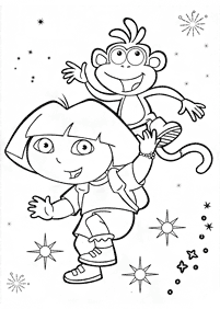 dora coloring pages - page 135
