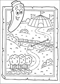 dora coloring pages - page 136