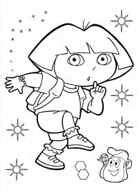dora coloring pages - page 141