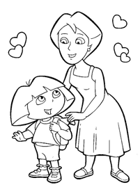 dora coloring pages - page 148