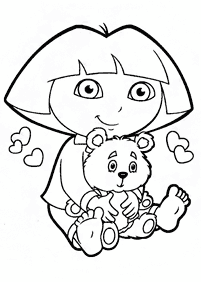 dora coloring pages - page 149