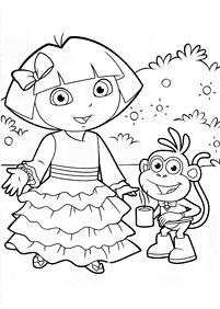 dora coloring pages - page 150