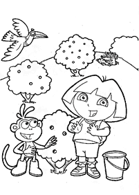 dora coloring pages - page 159