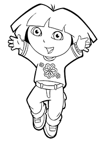 dora coloring pages - page 17