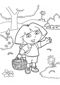 dora coloring pages - page 18