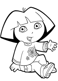 dora coloring pages - page 19