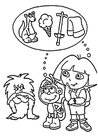 dora coloring pages - page 3