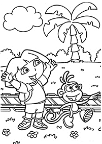 dora coloring pages - page 30