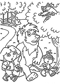 dora coloring pages - page 34