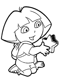 dora coloring pages - page 35