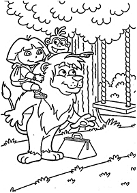 dora coloring pages - page 36