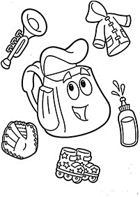 dora coloring pages - page 38