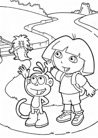 dora coloring pages - page 40