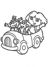 dora coloring pages - page 41