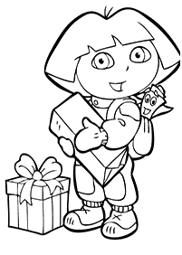 dora coloring pages - page 45