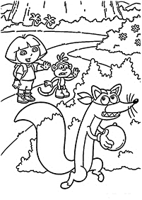 dora coloring pages - page 46