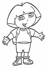 dora coloring pages - page 48