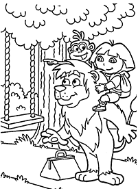 dora coloring pages - page 5