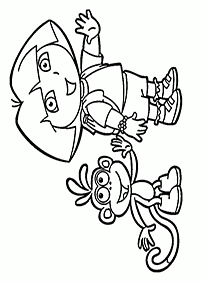dora coloring pages - page 56