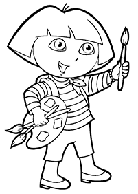 dora coloring pages - page 57