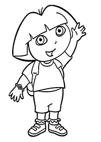 dora coloring pages - page 6