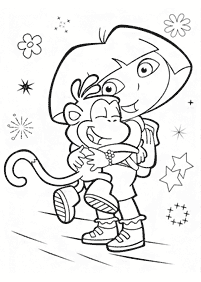 dora coloring pages - page 60