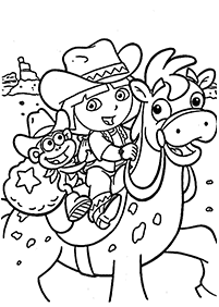 dora coloring pages - page 64